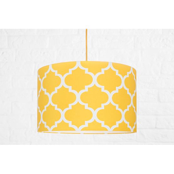 Textile pendante lampe Maroc - jaune