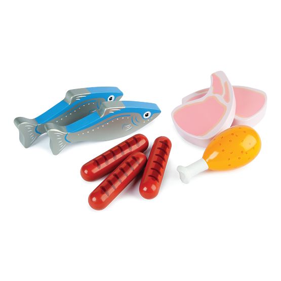 Tidlo Boîte en bois avec viande et poisson