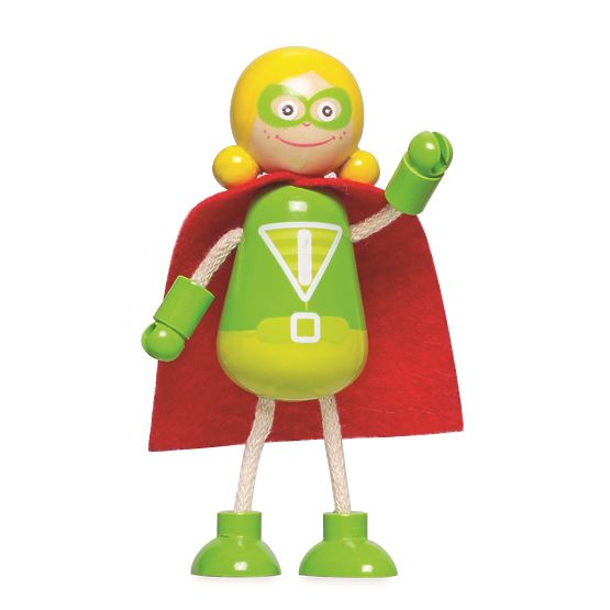 Tidlo Figurines en bois Super-héros