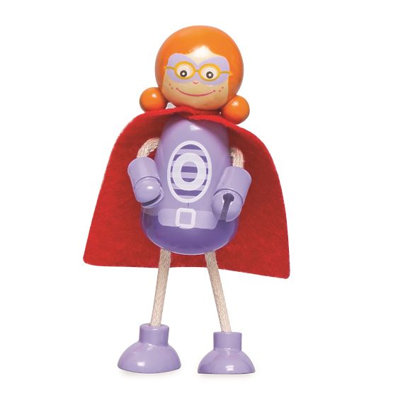 Tidlo Figurines en bois Super-héros