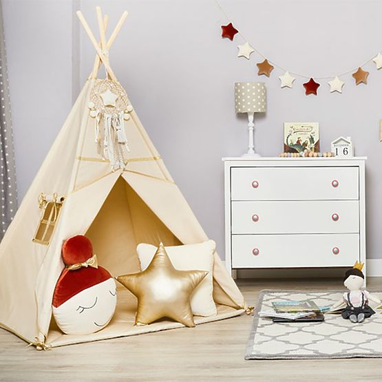 Tipi avec rondelle Gold écrue