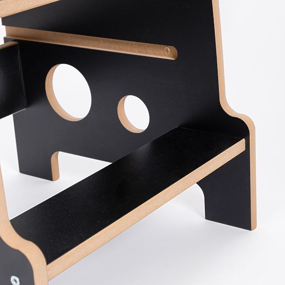Tour d'apprentissage Montessori Anneaux Noir