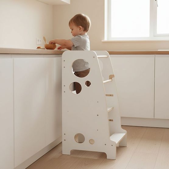 Tour d'apprentissage Montessori Luna - blanche