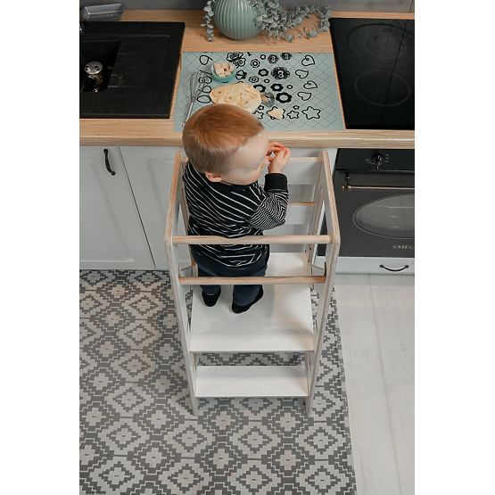 Tour d'apprentissage Montessori Pola Scandi - blanc