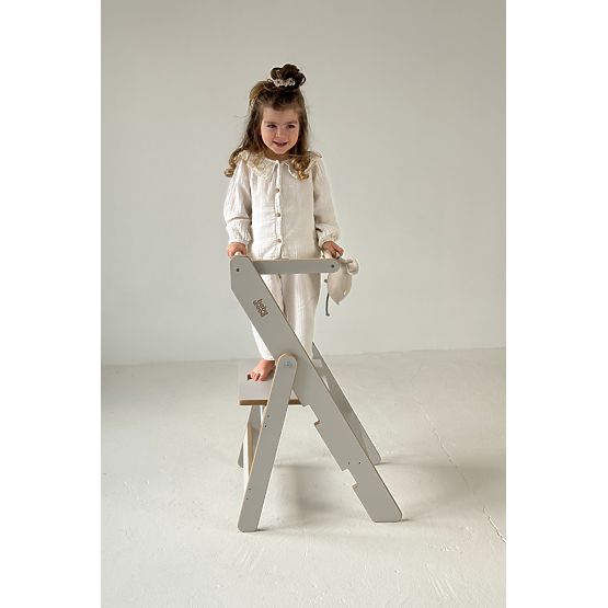 Tour d'apprentissage pliable - gris