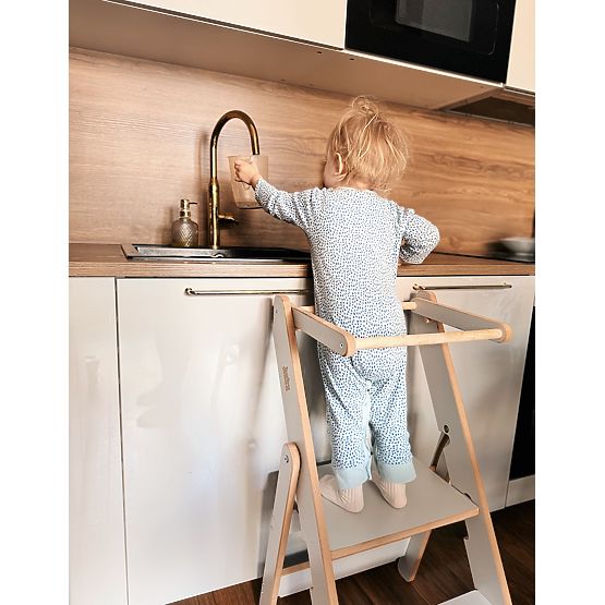Tour d'apprentissage pliable - gris