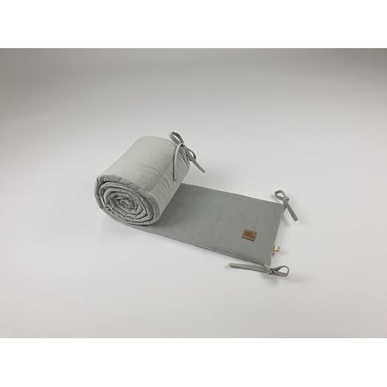 Tour de lit protectrice - gris clair