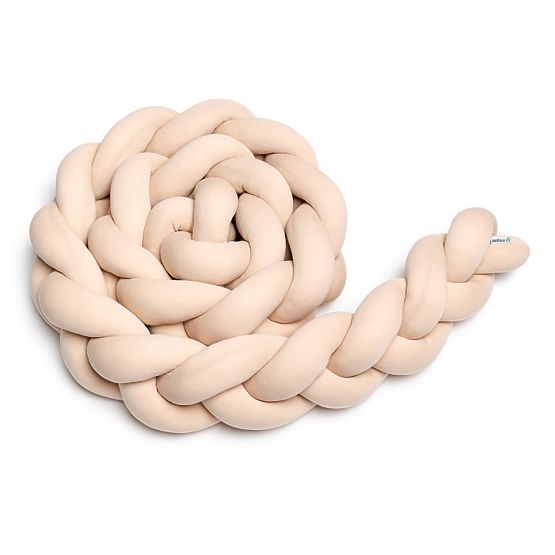 Tour de lit tressé - beige