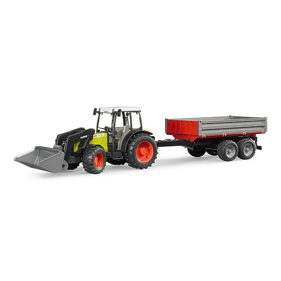 Tracteur Bruder CLAAS Nectis 267F avec chargeur et remorque