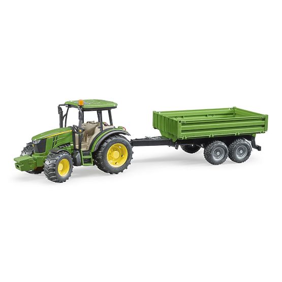 Tracteur Bruder John Deere avec remorque