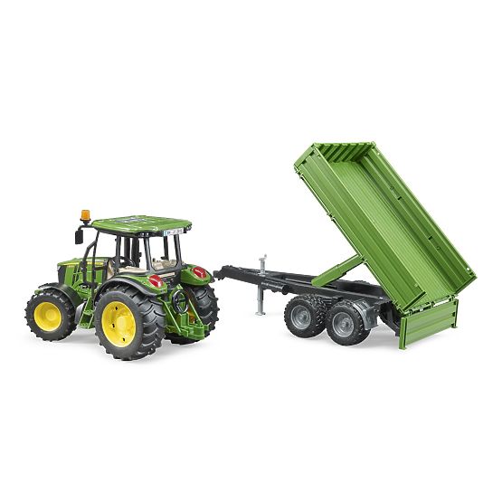 Tracteur Bruder John Deere avec remorque