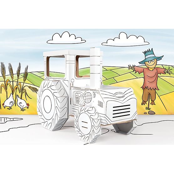 Tracteur en carton MINI