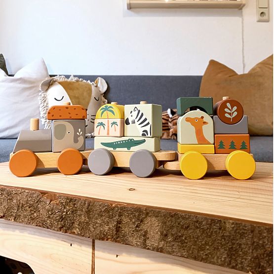 Train de safari en bois Small Foot