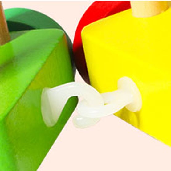 Train en bois grandes cubes éducatifs alphabet ECOTOYS