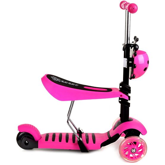 Transat bébé et scooter Ladybug - rose
