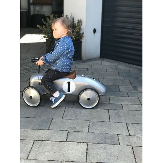 Transat pour enfants en métal argenté