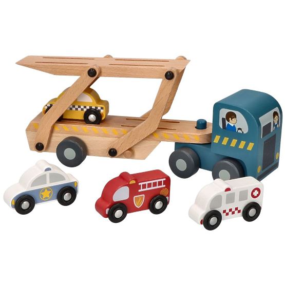 Transporteur avec voitures de secours