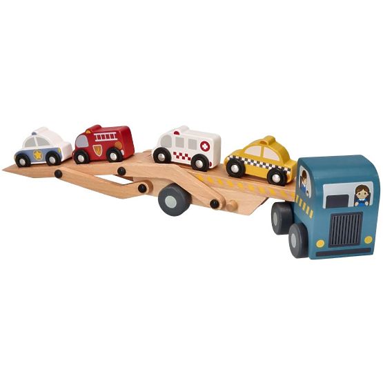 Transporteur avec voitures de secours