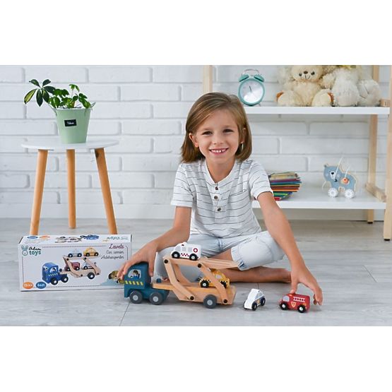 Transporteur avec voitures de secours