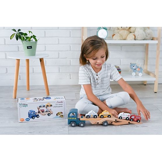 Transporteur avec voitures de secours