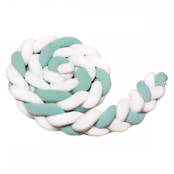 Tresse de cheminée 360 cm - menthe-blanc