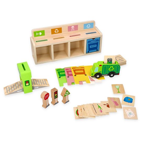 Trieuse de déchets en bois - puzzle