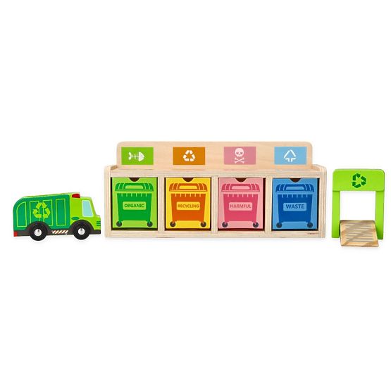 Trieuse de déchets en bois - puzzle
