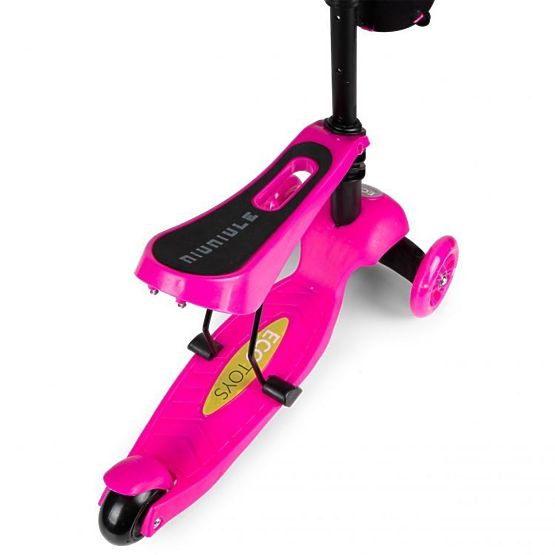 Trottinette et transat enfant Ladybug - rose