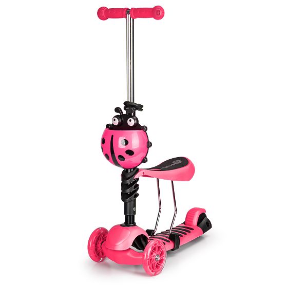 Trottinette et transat Ladybug - rose