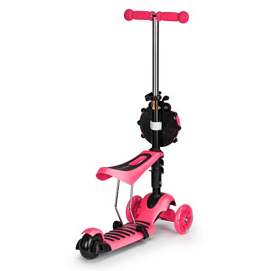 Trottinette et transat Ladybug - rose