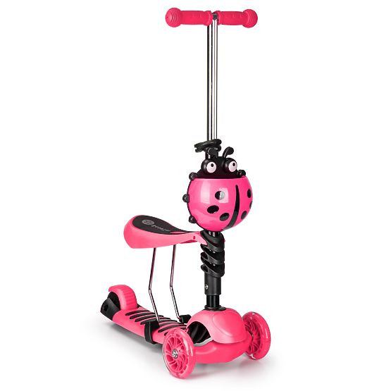 Trottinette et transat Ladybug - rose