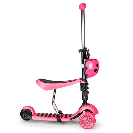 Trottinette et transat Ladybug - rose