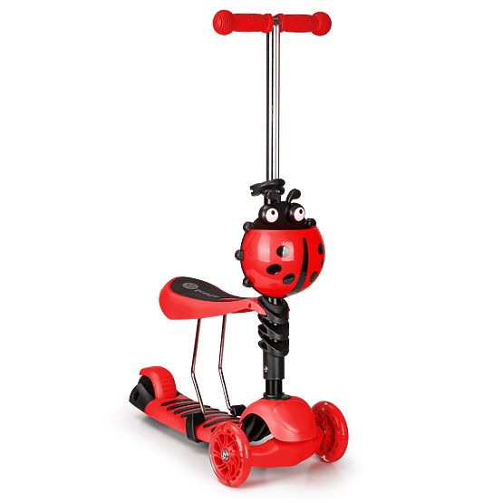 Trottinette et transat Ladybug - rouge