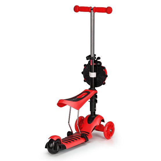 Trottinette et transat Ladybug - rouge
