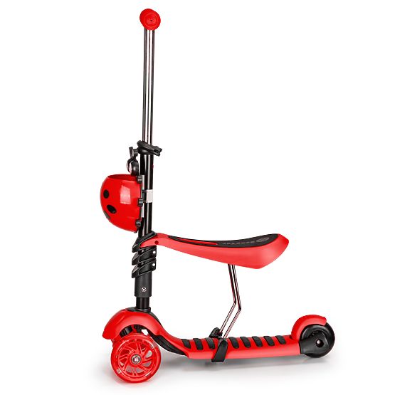 Trottinette et transat Ladybug - rouge