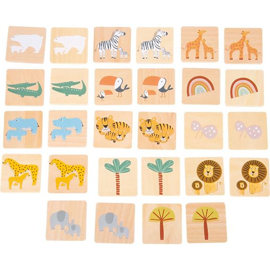 Trouvez la paire - jeu de mémoire Safari