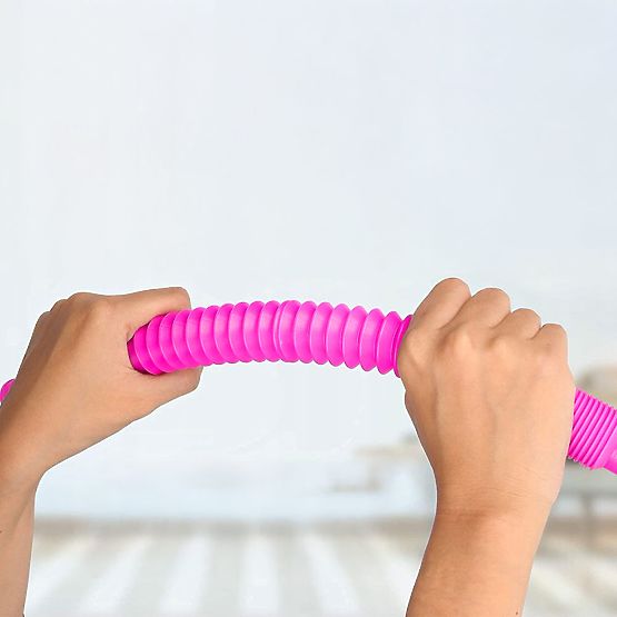 Tubes sensorielles colorées pop tube pour enfants tubes antistress à connecter 60 pièces