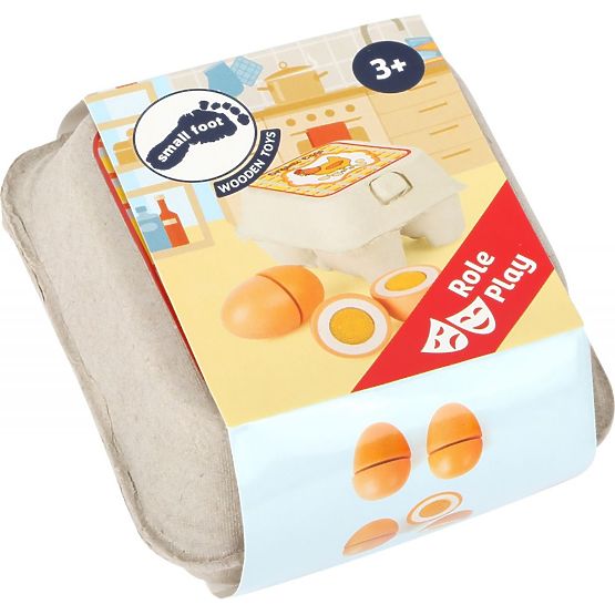 Œufs en bois avec velcro
