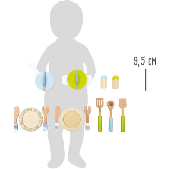 Ustensiles de cuisine en bois Small Foot Basic