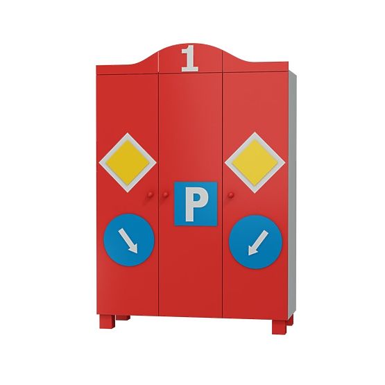 vêtements armoire VOITURE avec décorations - les trois portes