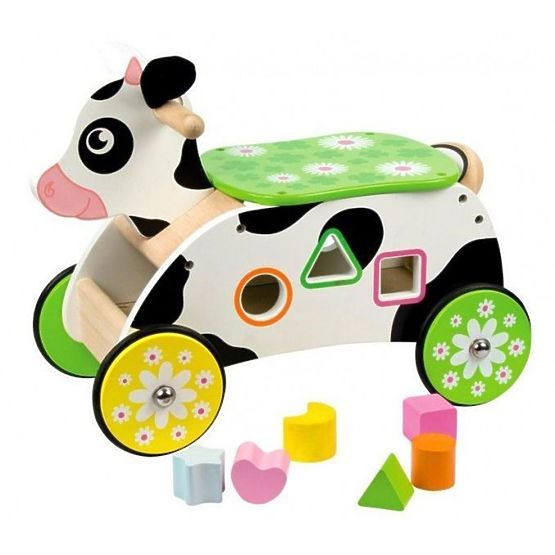 Vache videur en bois