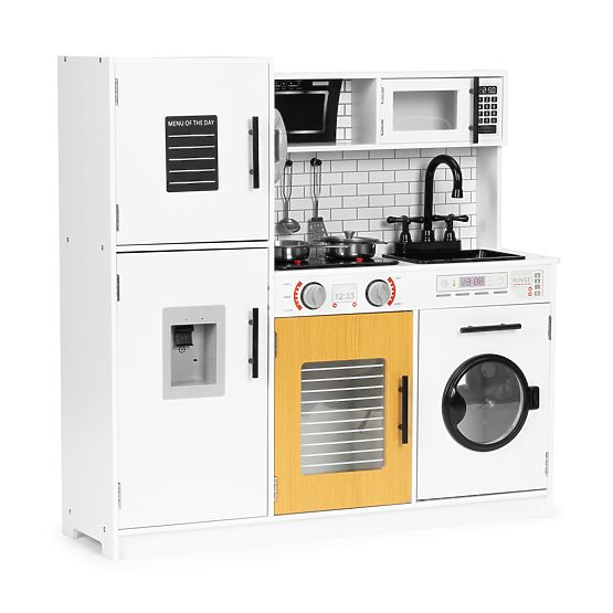 Grande cuisine en bois pour enfants + sons et lumières ECOTOYS