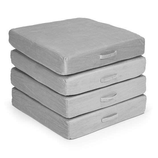 Grand canapé modulaire pliable pour enfants DIY 8 coussins doux - gris ECOTOYS