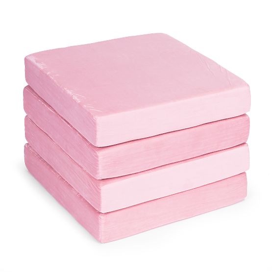 Grand canapé modulaire pliable pour enfants pour 2 personnes DIY 10 coussins doux - rose ECOTOYS