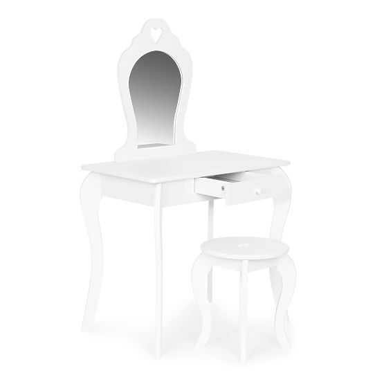 Grande coiffeuse pour enfants avec miroir pour filles ECOTOYS