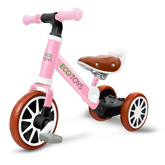 Vélo enfant Ellie 3en1 - rose