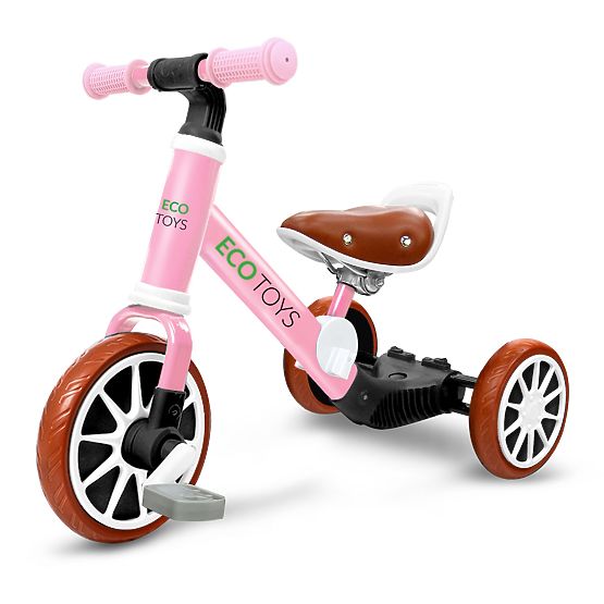Vélo enfant Ellie 3en1 - rose