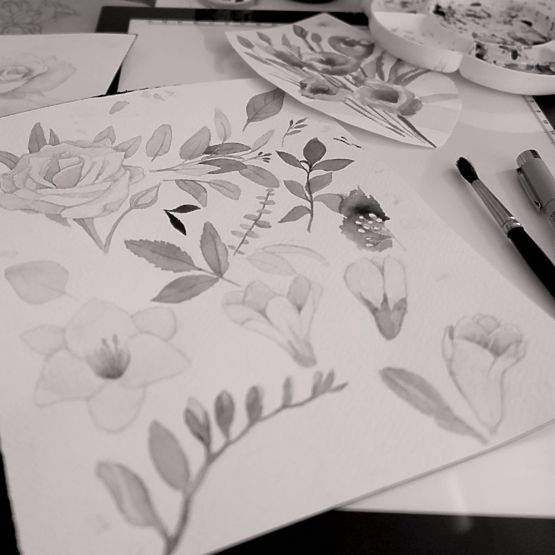 Veste polaire enfant Night flowers