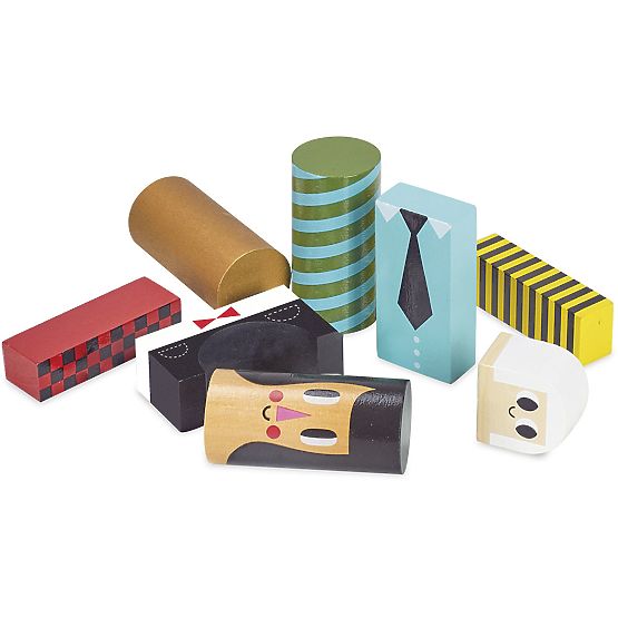 Vilac Blocs en bois personnages