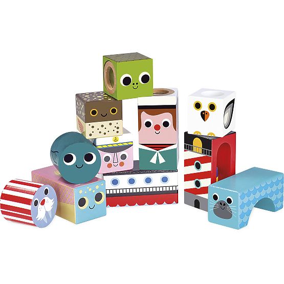 Vilac Blocs sonores en bois Mer